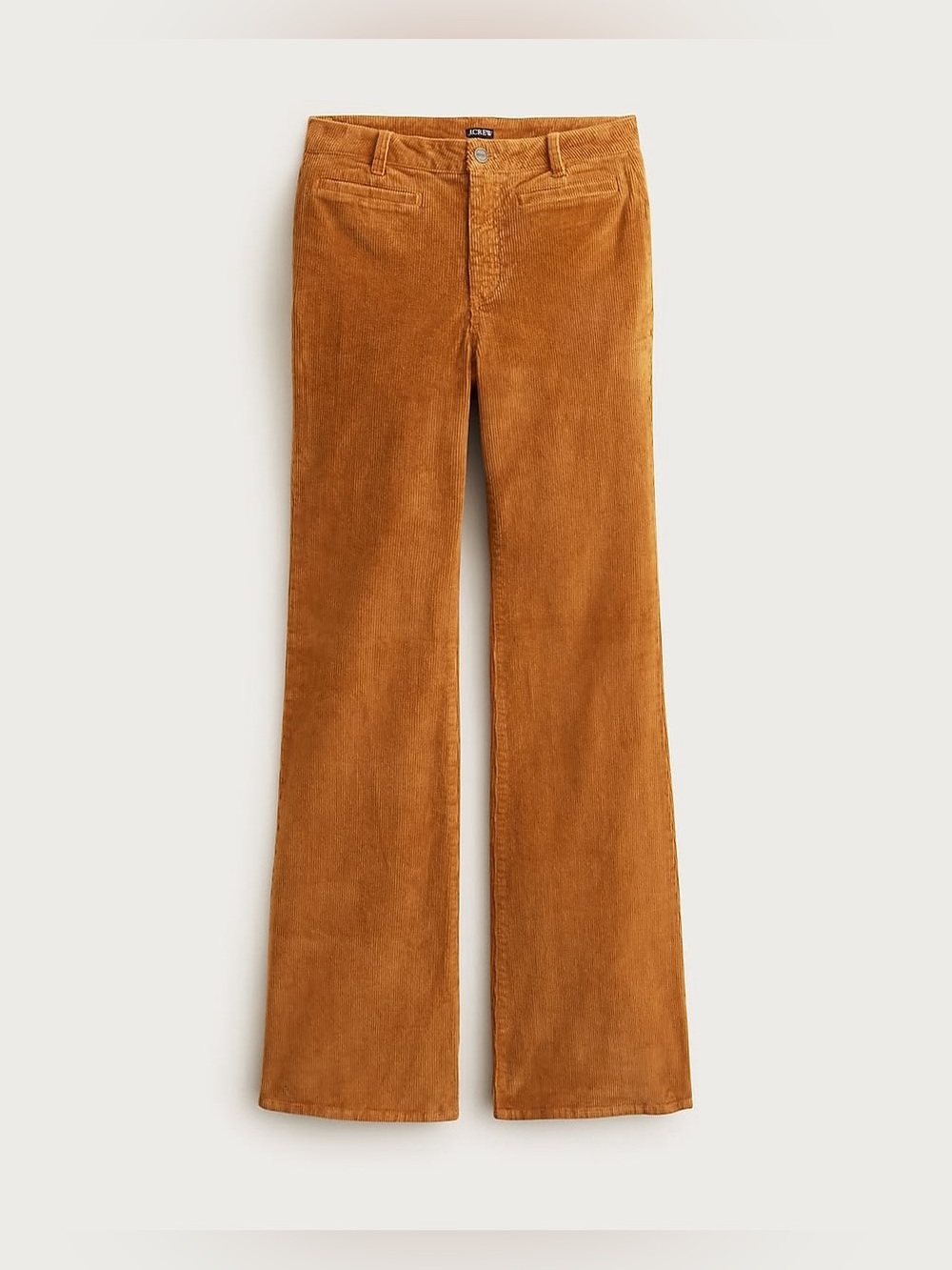 J. Crew Vintage flare pant in corduroy brown/orange size 28